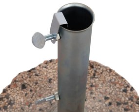 Βάση ομπρέλας Ψηφίδα 15Kg με Σωλήνα Διαμέτρου Φ52 εκ.