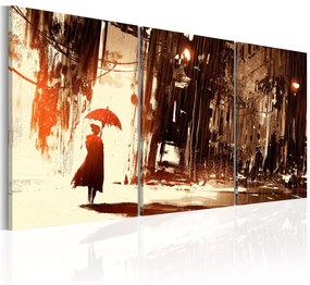 Πίνακας - City in the Rain 60x30