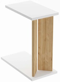 Τραπεζάκι Βοηθητικό Lun 835PUQ6360 25x50x48,6cm Oak-White