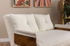 2-Seat Sofa-Bed Cosmo 2-Seater - Teddy White White