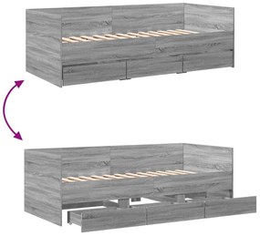 ΚΑΝΑΠΕΣ-ΚΡΕΒΑΤΙ ΜΕ ΣΥΡΤΑΡΙΑ ΓΚΡΙ SONOMA 90X200ΕΚ. ΕΠΕΞ. ΞΥΛΟ 3280823