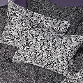 Ζεύγος Μαξιλαροθήκες Oxford (50x70) Kentia Stylish Gracy 30 Λευκό,Μαύρο