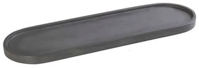Διακοσμητική Πιατέλα TZS105 49x15x2cm Dark Grey Espiel Τσιμέντο
