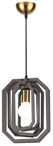 Φωτιστικό Οροφής Μονόφωτο Aca Triton ZM391P24WDL D.Brown