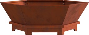 vidaXL Φωτιά σε μπολ Σκ rusty 75 x 75 x 28 εκ.