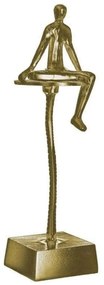 Διακοσμητικό Αγαλματίδιο 3-70-062-0106 18x15x48cm Gold Inart Μέταλλο