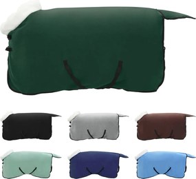 vidaXL Σαμάρι Ίππου Σκούρο πράσινο 115 cm Πολικές φλις