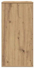 vidaXL Πλαϊνό γραφείο artisan δρυς 60 x 39 x 80 εκ Επεξεργασμένο ξύλο