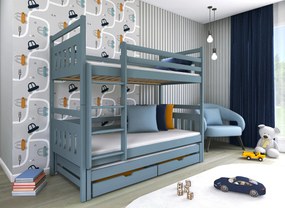 SEWERYN 80x160 grey bunk bed Lano Furniture