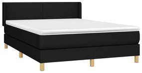 ΚΡΕΒΑΤΙ BOXSPRING ΜΕ ΣΤΡΩΜΑ ΜΑΥΡΟ 140X190 ΕΚ. ΥΦΑΣΜΑΤΙΝΟ 3130107