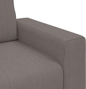 vidaXL Πολυθρόνα Ανοιχτό Γκρι Ύφασμα Κοτλέ 100 x 77 x 82 εκ.