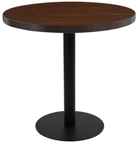 Τραπέζι Bistro Σκούρο Καφέ 80 εκ. από MDF 286425
