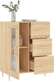 vidaXL Ντουλάπι Sonoma Δρυς 69,5 x 34 x 90 εκ. από Επεξεργασμένο Ξύλο