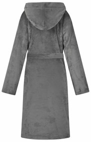 vidaXL Φόρμα Μπάνιου Με Κουκούλα Σκούρο Γκρι s Φανέλα