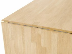 Τραπέζι Berwyn 1016, Ανοιχτό χρώμα ξύλου, Άσπρο, 74x75x120cm, 28 kg, Επιμήκυνση, Ξύλο, Ξύλο: Καουτσούκ | Epipla1.gr