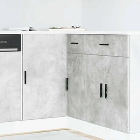 vidaXL Ντουλάπι βάσης νεροχύτη Lyon Γκρι Σκυροδέματος
