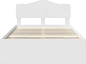 vidaXL Σκελετός Κρεβατιού Λευκό 120 x 200 cm Στερεά ξυλεία πεύκου