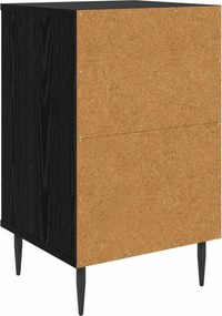 vidaXL Κομοδίνο GOTHA 2 τμχ. Μαύρη Δρυς 36 x 33 x 61 εκ.