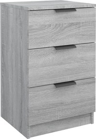 vidaXL Κομοδίνο Γκρι Sonoma 40x36x65 εκ.