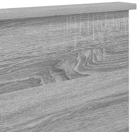 vidaXL Κεφαλάρι Γκρίζο Σονομα 140 cm Επεξεργασμένο ξύλο