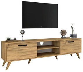 Έπιπλο τηλεόρασης Sabian pakoworld ανοιχτό καρυδί 180x35x48,5εκ