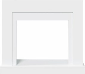 vidaXL Πλαίσιο Τζακιού Λευκό 100x30x87,5 εκ. από Επεξ. Ξύλο