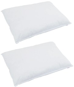 vidaXL Πάπλωμα με μαξιλάρι 3 pcs Λευκό 200 x 200 cm Πούπουλο