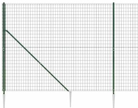 vidaXL Συρματόπλεγμα Περίφραξης Πράσινο 1,4 x 25 μ. με Καρφωτές Βάσεις