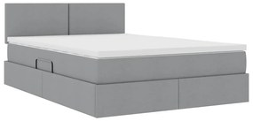vidaXL Κρεβάτι με αποθηκευτικό χώρο και στρώμα με στρώμα 140 x 190 cm