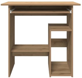 vidaXL Γραφείο Αρτισιανή Δρυς 80x45x74 εκ. από Επεξεργασμένο Ξύλο