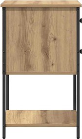 vidaXL Κομοδίνο artisan δρυς 32 x 42 x 70 εκ Επεξεργασμένο ξύλο
