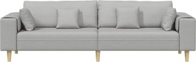 vidaXL Καναπές Σκίουρος Γκρί 250 x 77 x 76 εκ. ύφασμα