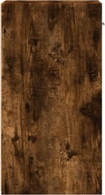 vidaXL Κομοδίνα 2 τεμ. Καπνιστή Δρυς 35x34x65 εκ. Επεξεργασμένο Ξύλο