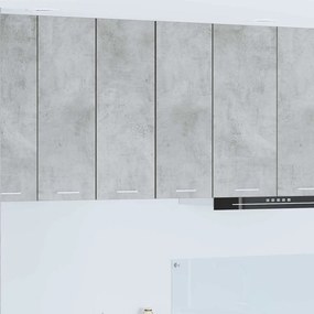 vidaXL Κρεμαστό ντουλάπι Σκυρόδεμα Γκρι και Λευκό 30 x 31 x 80 εκ.