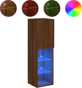 vidaXL Σετ επίπλου τηλεόρασης Medium Brown Oak