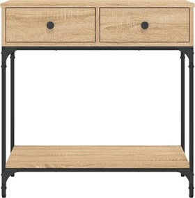 vidaXL Τραπέζι Κονσόλα Sonoma Δρυς 75x34,5x75 εκ. Επεξεργασμένο Ξύλο