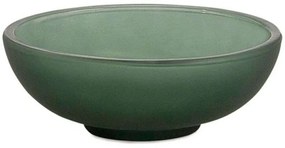 Σαπουνοθήκη AH-BA73051 Φ12,5x4cm Green Andrea House Glass