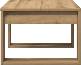 vidaXL Βοηθητικό Τραπέζι Artisan Δρυς 50 x 50 x 35 εκ. Επεξ. Ξύλο
