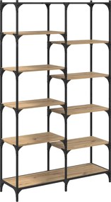vidaXL Ράφι Βιβλίων artisan δρυς 100 x 32 x 170 εκ Επεξεργασμένο ξύλο