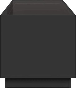 vidaXL Τραπεζάκι Σαλονιού Infinity LED Μαύρο 70x50x50 εκ.