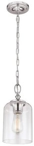 Κρεμαστό Φωτιστικό Οροφής 1xE27 Hounslow Elstead Lighting-FE-HOUNSLOW-P-PN-Νίκελ Ματ FE-HOUNSLOW-P-PN