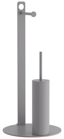 Σταντ Για Χαρτί Υγείας + Πιγκάλ (Φ28x60) Pam &amp; Co 4-400-163 Matt Concrete Grey