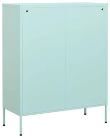 vidaXL Ντουλάπι Αποθήκευσης Χρώμα Μέντα 80 x 35 x 101,5 εκ. Ατσάλινο
