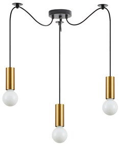 SE21-GM-4-BL3 ADEPT TUBE Gold Matt Pendant+