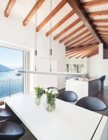 Φωτιστικό οροφής F&H Vitan TW-Μήκος: 150 εκ.-Νίκελ Ματ