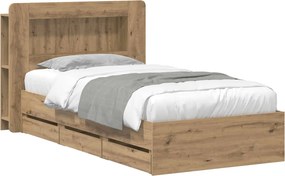 vidaXL Καλάθι με αποθήκη και κεφαλάρι Artisan Δρυς 80 x 200 cm