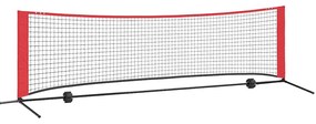 vidaXL Δίχτυ Τένις Μαύρο και κόκκινο 301 x 90.5 x 87 εκ. Πολυεστέρας