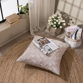 Μαξιλαροθήκη Διακοσμητική Δαπέδου Padova 02 Beige Teoran 65Χ65 Βαμβάκι-Πολυέστερ
