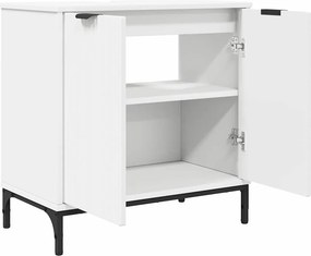 vidaXL Ντουλάπα Νιπτήρα Mπάνιου Λευκό 60,5 x 33,5 x 61 εκ