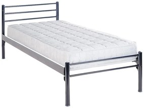 Metal Bed Simple Γκρί Σφυρήλατο, 0.90x200 εκ.